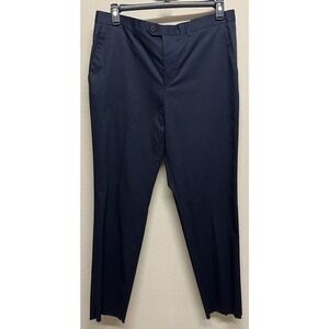 HUGO BOSS Men's Hesten Dress Pants Size 36 Blue Slim Fit Unhemmed NEW 50386